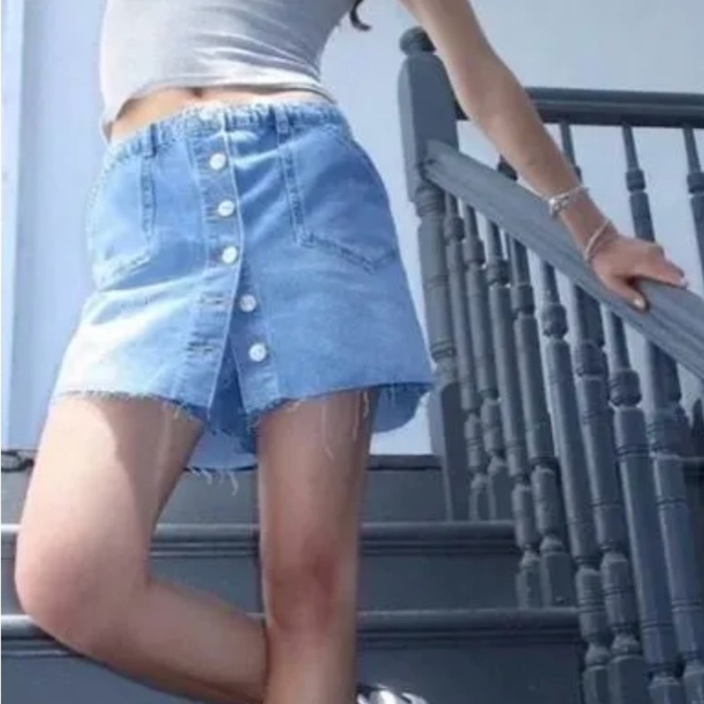 BDG Urban Outfitters High Waist Denim Mini Skort